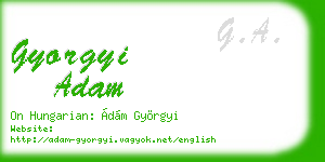 gyorgyi adam business card