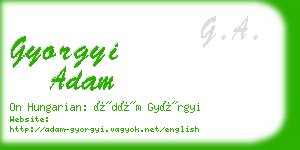 gyorgyi adam business card